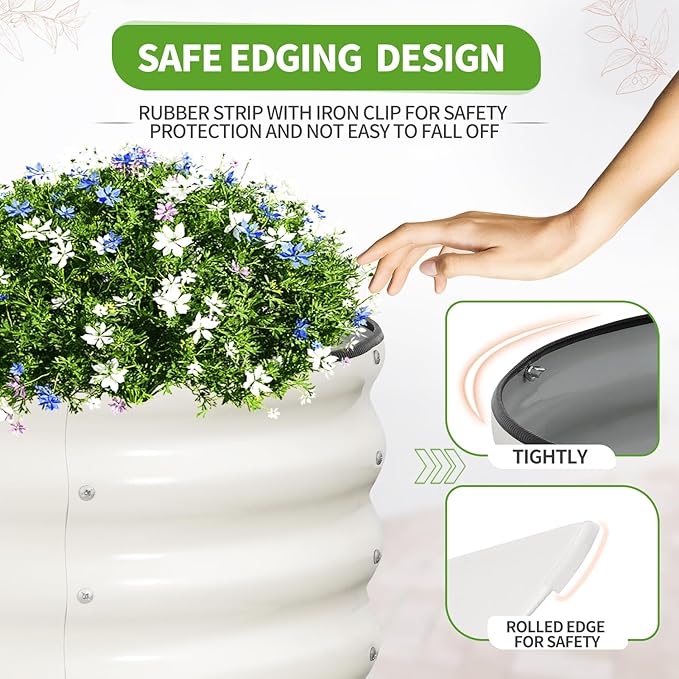 Galvanized Raised Garden Bed Outdoor- 2 Pcs Raised Beds - Image 2