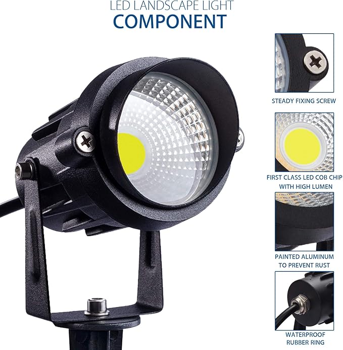 SUNVIE Outdoor Landscape LED Lighting 12W Waterproof Graden Lights COB Led - Image 3