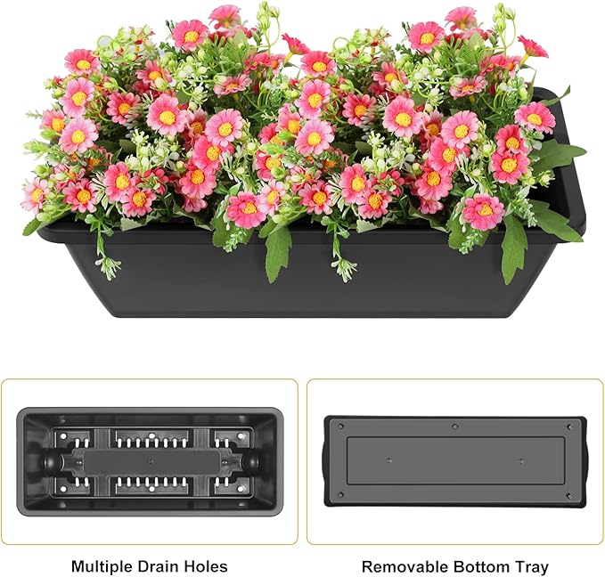 3 Tier Vertical Garden Planter Small Raised Garden Bed Freestanding Plastic - Image 6