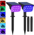 T-SUNUS RGB Solar Landscape Spotlights Christmas Outdoor IP65 Waterproof Color by T-SUNUSLighting