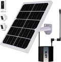 Solar Panel for Security Camera 2 in 1 Port 10W Ring Camera Solar Charger by Unknown