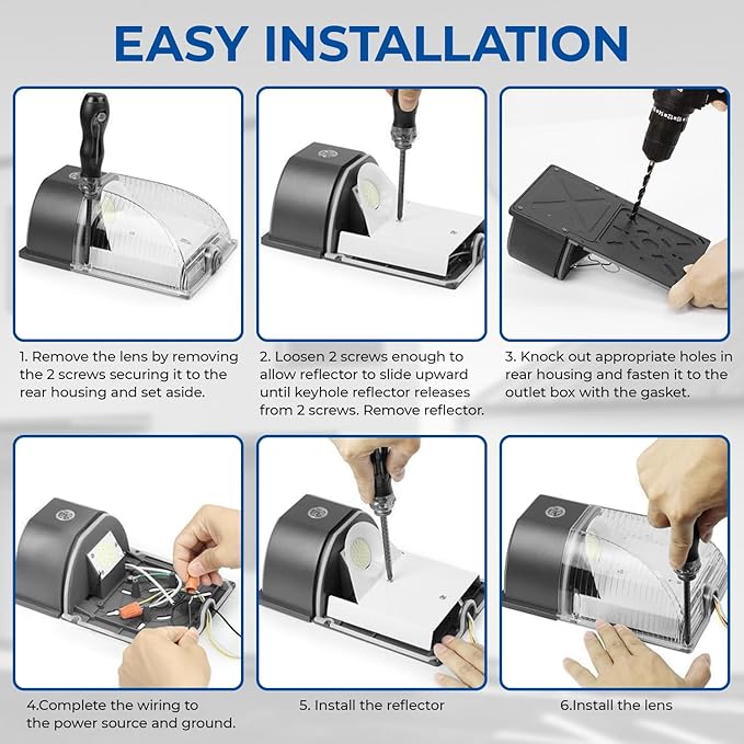 CINOTON 26W LED Wall Pack Light - Image 7