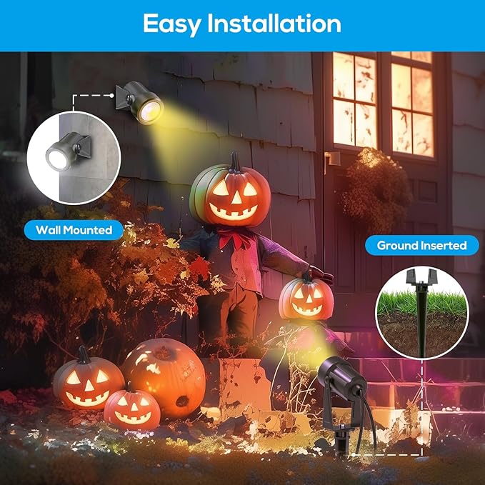 ZYAN Landscape Spotlights with Sensor, 5 Lighting Modes - Image 6