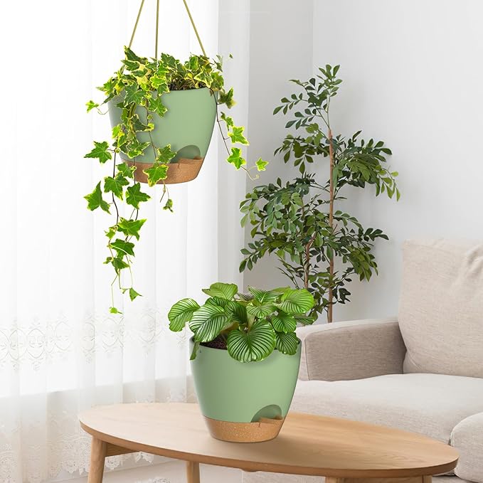 ZMTECH 10 Inch Hanging Planters - Image 5