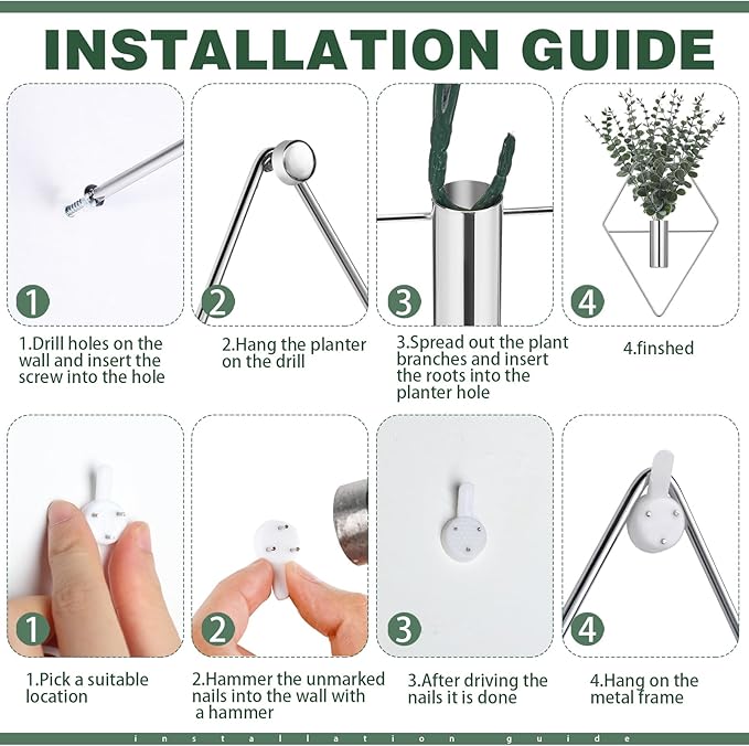 Jexine 4 Pcs Hanging Planters - Image 3