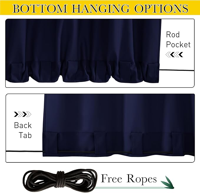 NICETOWN Canvas Outdoor Curtains - Image 3