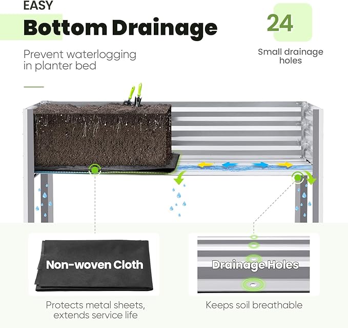 KING BIRD Large Raised Garden Bed - Image 4
