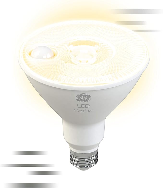 GE LED+ Motion Sensor LED Light Bulbs, PAR38 Outdoor Security Floodlight - Image 11