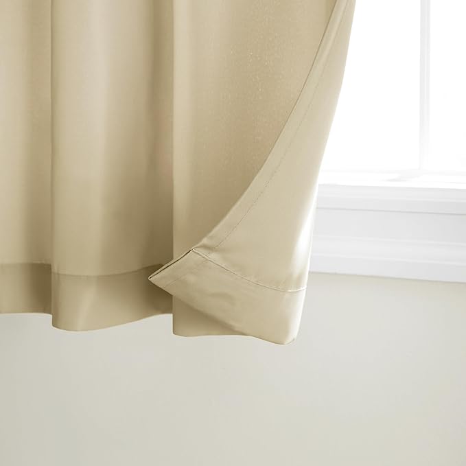 TOWN & COUNTRY BASICS Cabana Solid Heavyweight Indoor Outdoor Curtains - Image 2