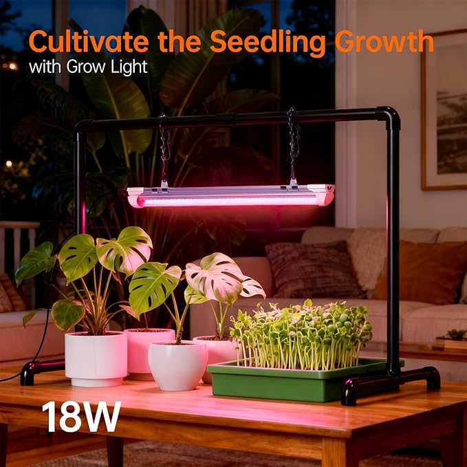 Bstrip Grow Light Stand, 1.3ft 18W Grow Light - Image 2