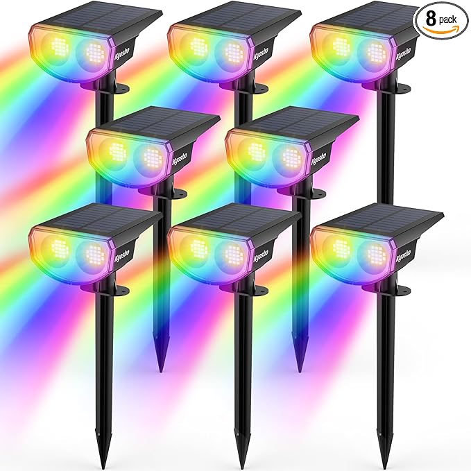 Kyosho IP67 Waterproof Color Solar Spot Lights Outdoor, Color Changing Outdoor by Kyosho
