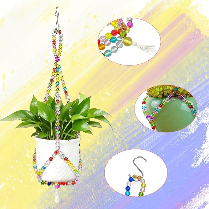 2 Pack Macrame Plant Hangers - Image 3
