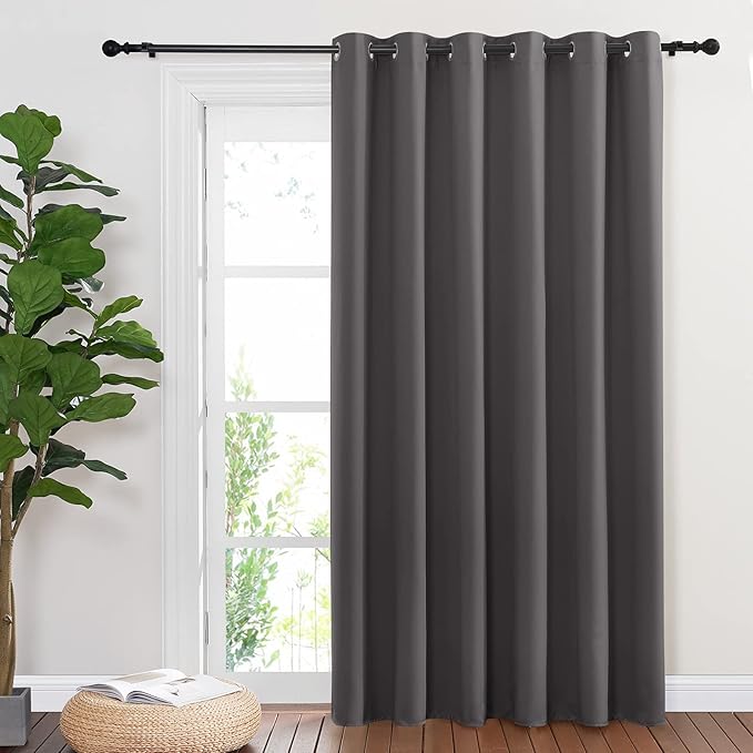 NICETOWN Sliding Door Curtains, Wide Thermal Blackout Patio Door Curtain Panel - Image 8