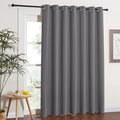 NICETOWN Grey Blackout Patio Sliding Door Curtains 84 inch Length, Grommet Room by NICETOWN