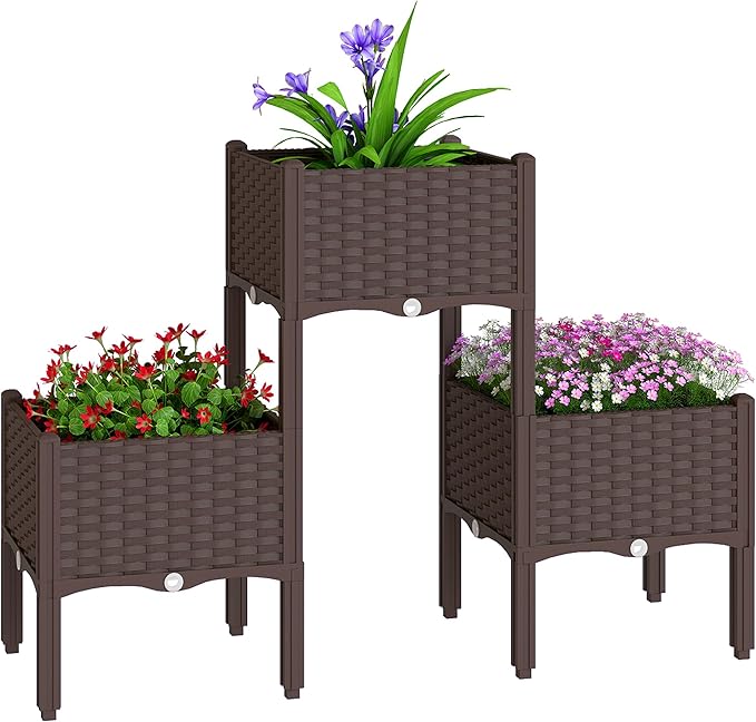 Outsunny Plastic Raised Garden Bed by Outsunny