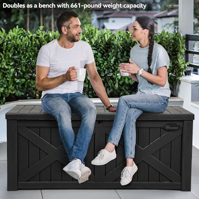 YITAHOME 150 Gallon Large Deck Box - Image 2