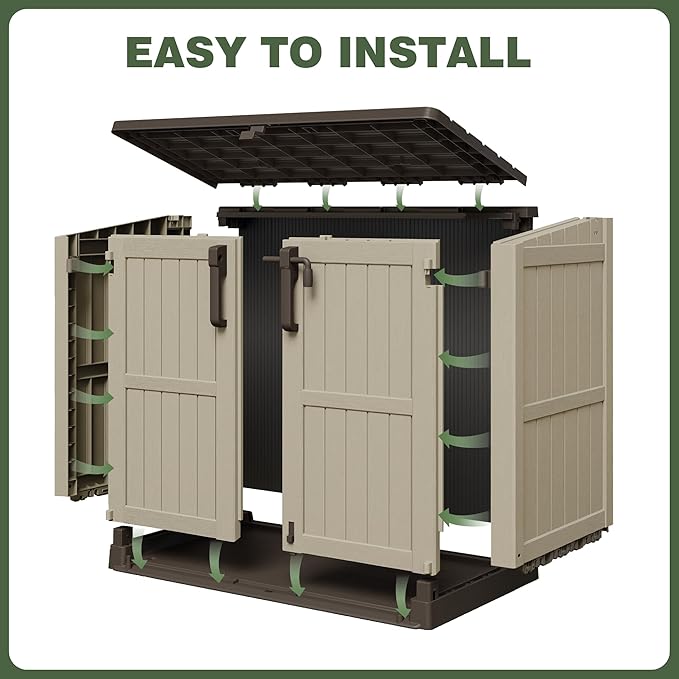 LHBcraft Waterproof Outdoor Storage Box 36 Cu Ft - Image 6