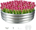 Durable Round Galvanized Steel Raised Garden Bed by zbzbml