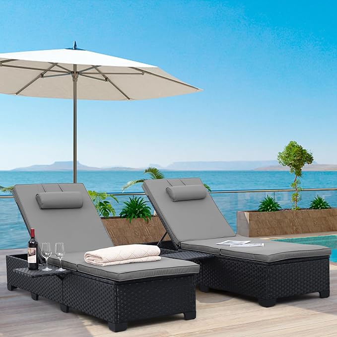 WAROOM Outdoor Chaise Lounge Chairs by WAROOM