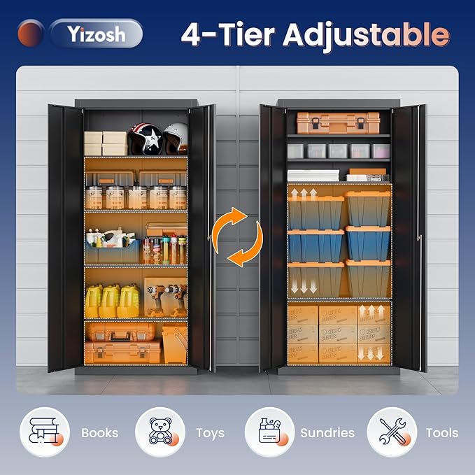 Yizosh Metal Garage Storage Cabinet - Image 5