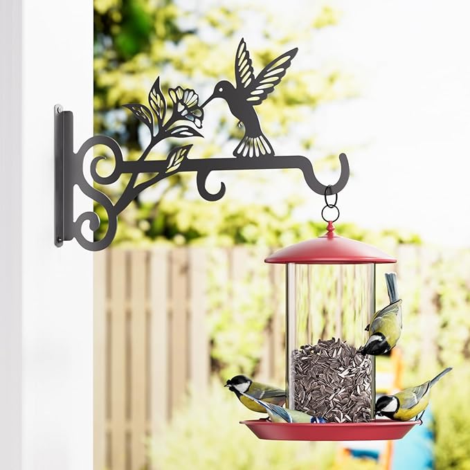 2-Pack Aesthetic Plant Hangers Outdoor – 10 Inch Metal Hanging Plant Bracket - Image 5