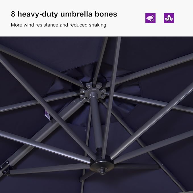 PURPLE LEAF 10'×13' Patio Umbrella - Image 6