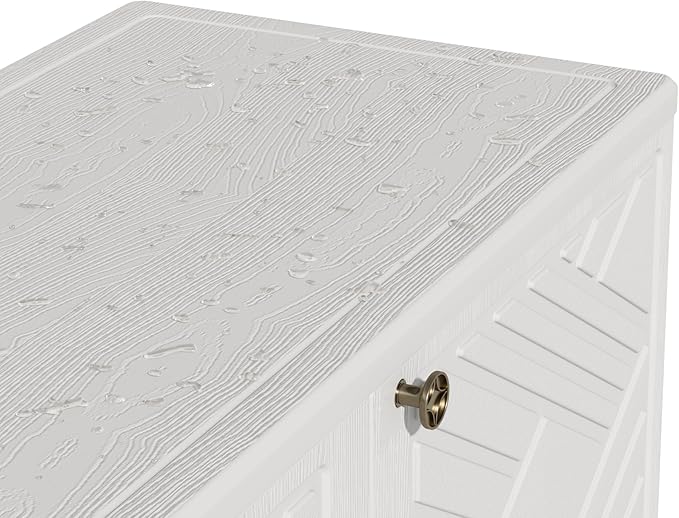 ADDOK Indoor Outdoor Plastic Storage Cabinet 34"x15"x34" - Image 8