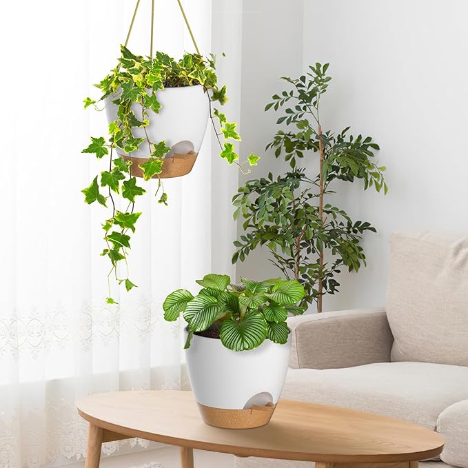 ZMTECH 10 Inch Hanging Planters - Image 5