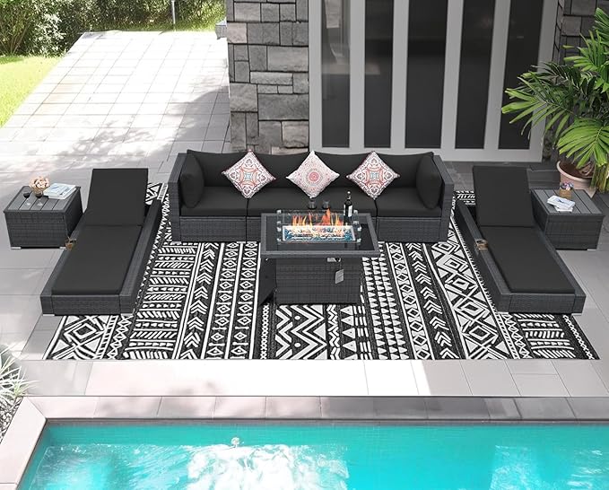 NICESOUL 9 Piece Patio Furniture Set - Image 2