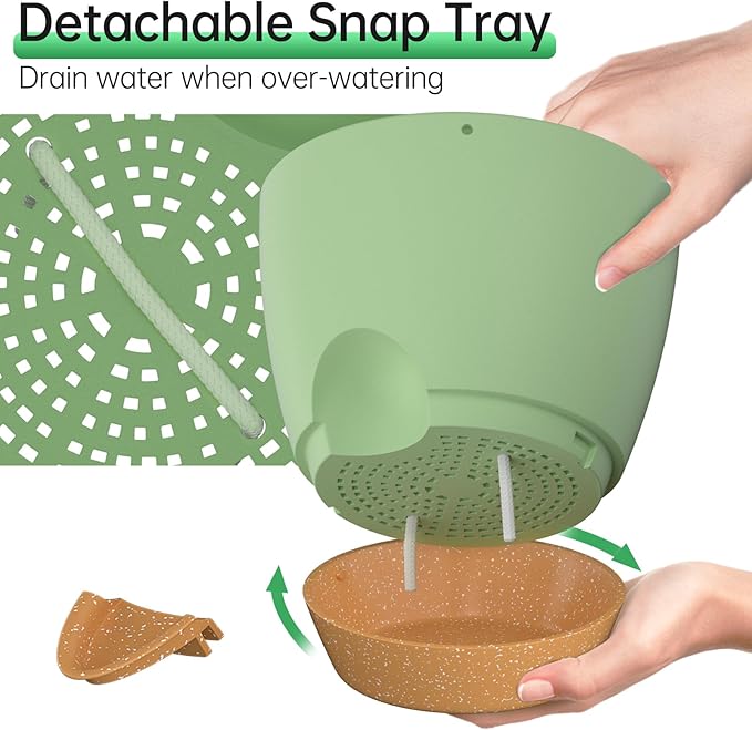 ZMTECH 10 Inch Hanging Planters - Image 3