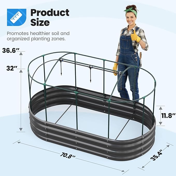 Quictent Galvanized Raised Garden Bed Kit - Image 6
