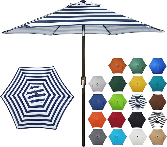 Blissun 7.5 ft Patio Umbrella, Yard Umbrella, Outdoor Market Umbrella by Blissun