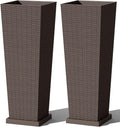 Greesum Set of 2 Tall Plastic Planters by BuynowfromGreesum