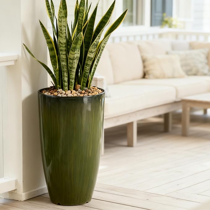 Worth Garden 23.5" H. Large Plastic Planters - Image 5