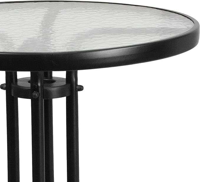 Flash Furniture Bellamy 23.75" Round Indoor/Outdoor Tempered Glass Metal Frame - Image 6