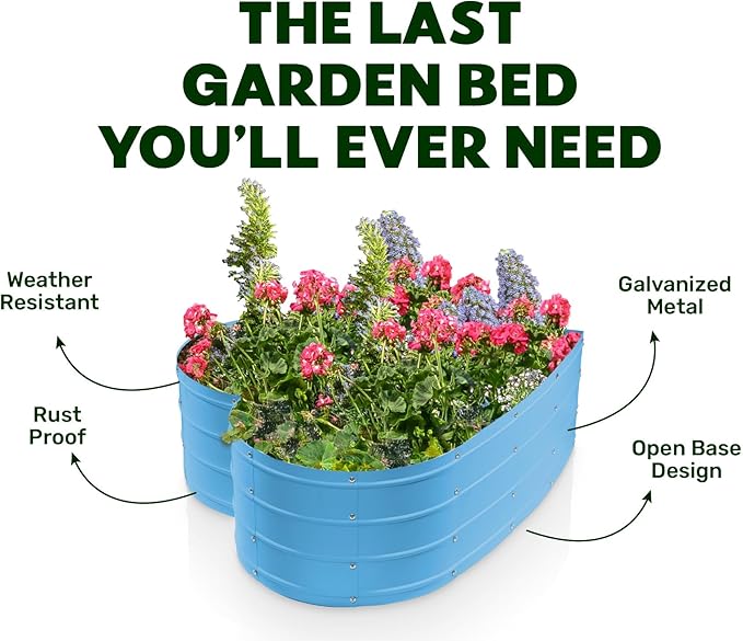 Plant & Plot Galvanized Raised Garden Beds Outdoor // Planter Raised Beds - Image 5