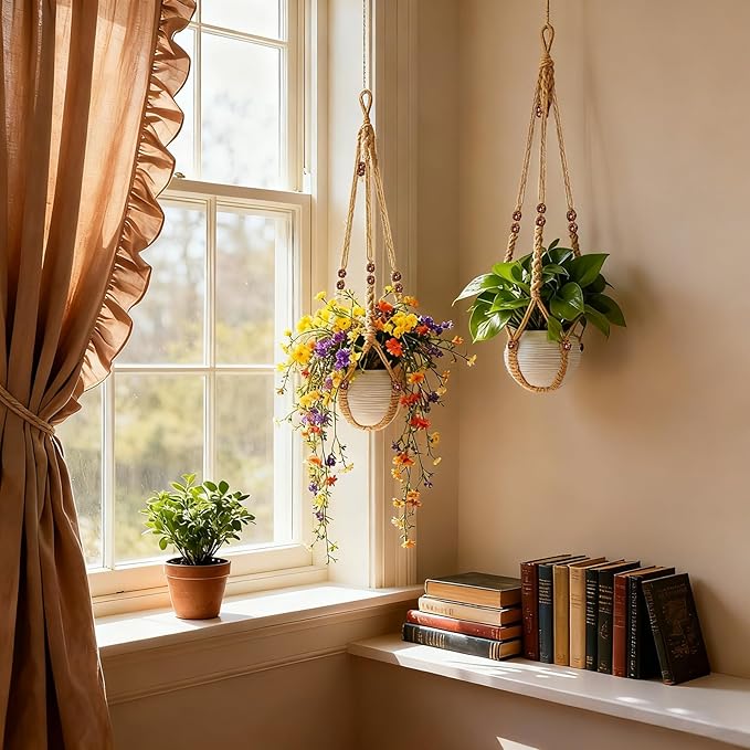35 Inch Macrame Plant Hanger, Large - Image 7