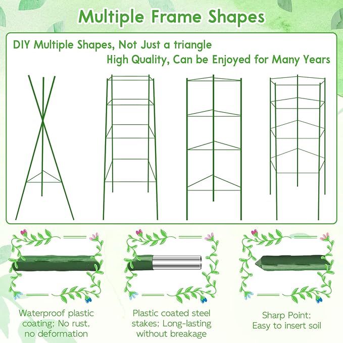 Riare 4 Pack 5.2 FT Tomato Cages - Image 5