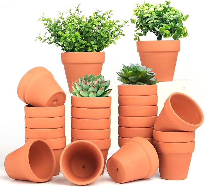 Terra Cotta Pots, 24 Pack 3.15 Inch Mini Clay Pot - Image 7
