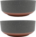 The HC Companies 8 Inch Round Plastic Succulent Capri Bowl Decorative Indoor by TheHCCompanies