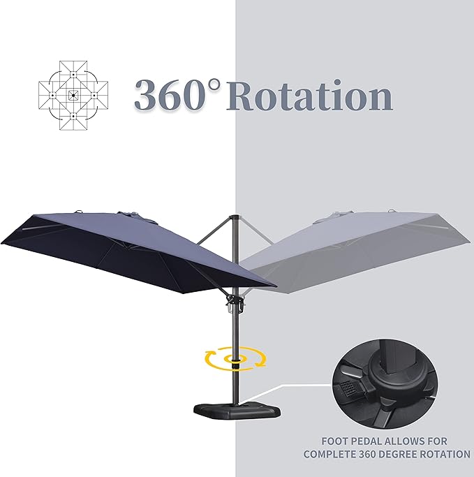 PURPLE LEAF 10' X 13' Patio Umbrella - Image 8