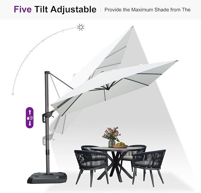 PURPLE LEAF 9 Feet Patio Umbrella - Image 6