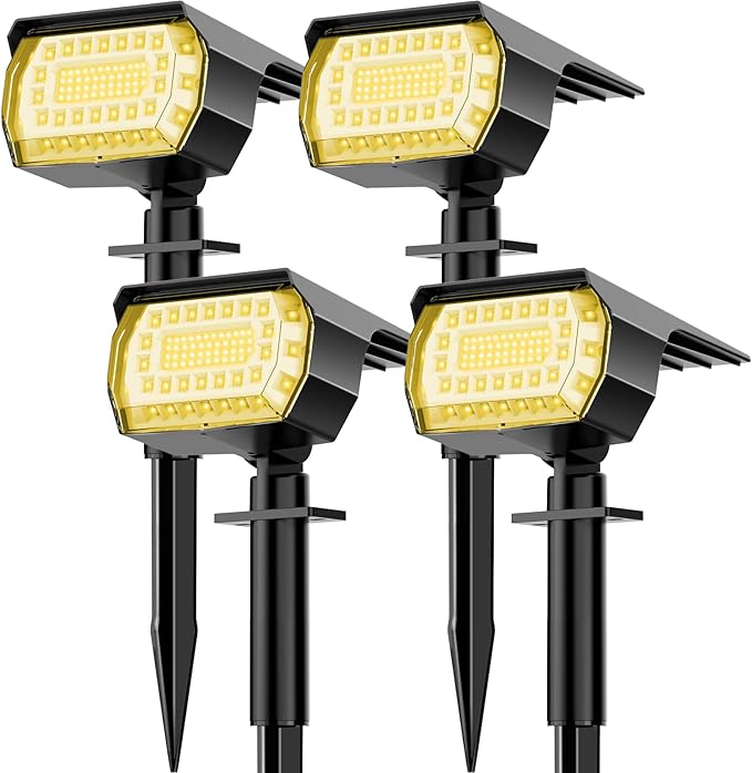 LANSOW Solar Spot Lights Outdoor, 2-in-1 Solar Landscape Spotlights, 3 Modes by LANSOW