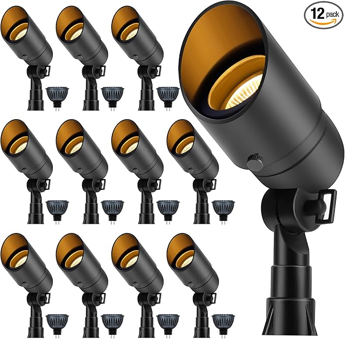 Gardencoin Low Voltage Landscape Spotlight, 12V LED Outdoor Landscape Lighting by Gardencoin