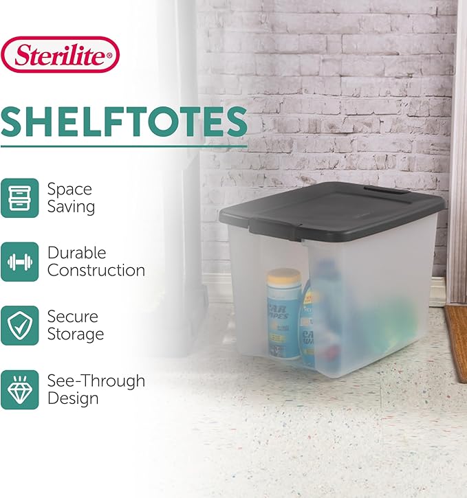 Sterilite 6-Pack ShelfTote, 50 Quart, and Office - Image 4