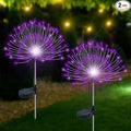 Solar Garden Lights Outdoor Waterproof, 2 Pack 120 LED Solar Firework Lights by Slyuexu