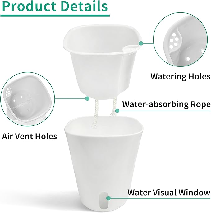3" Self Watering Pots - Image 2