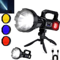 Solar Rechargeable Spotlight, 000L High Lumens Led Spot Lights Outdoor Handheld by Sogidon