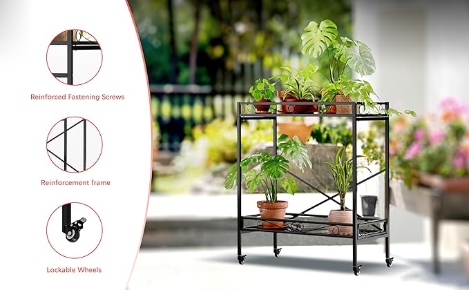 Zhongma 2 Tier Sturdy Metal Plant Stand - Image 7