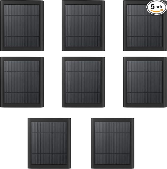 USB-C to Ring Barrel Plug 8Pack 4W Solar Charger by Paodekua